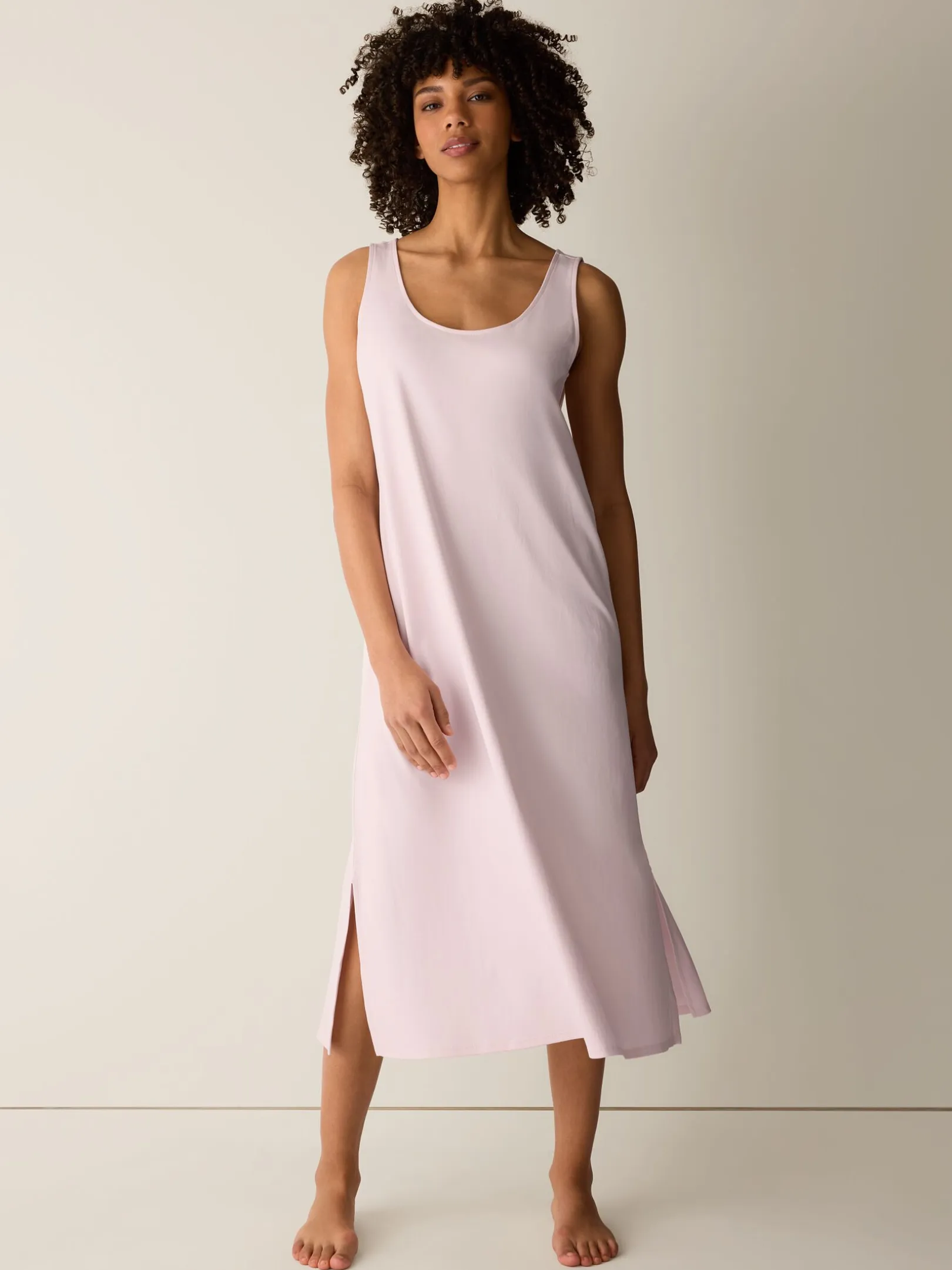Organic Cotton Interlock Tank Sleep Dress