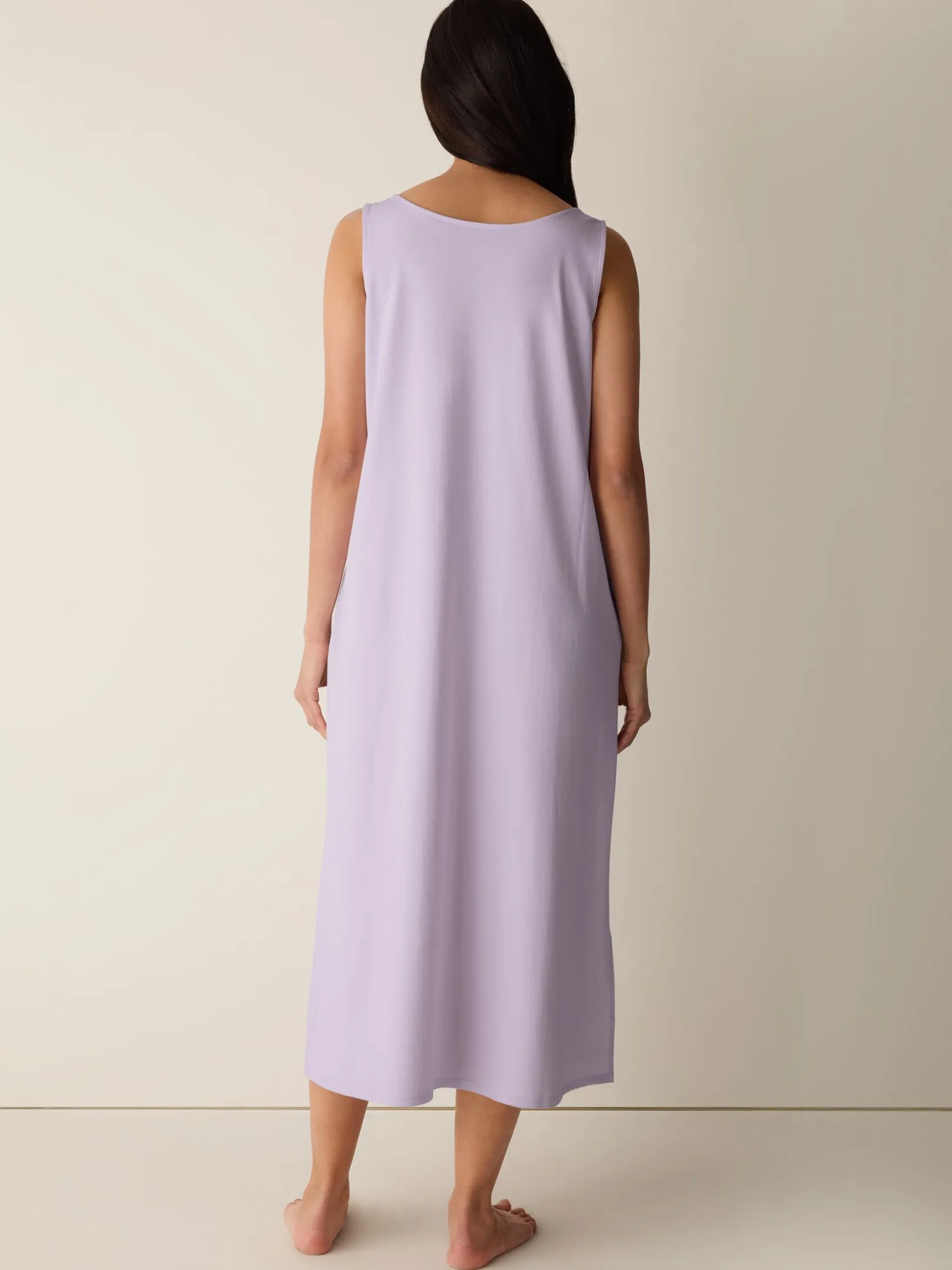 Organic Cotton Interlock Tank Sleep Dress