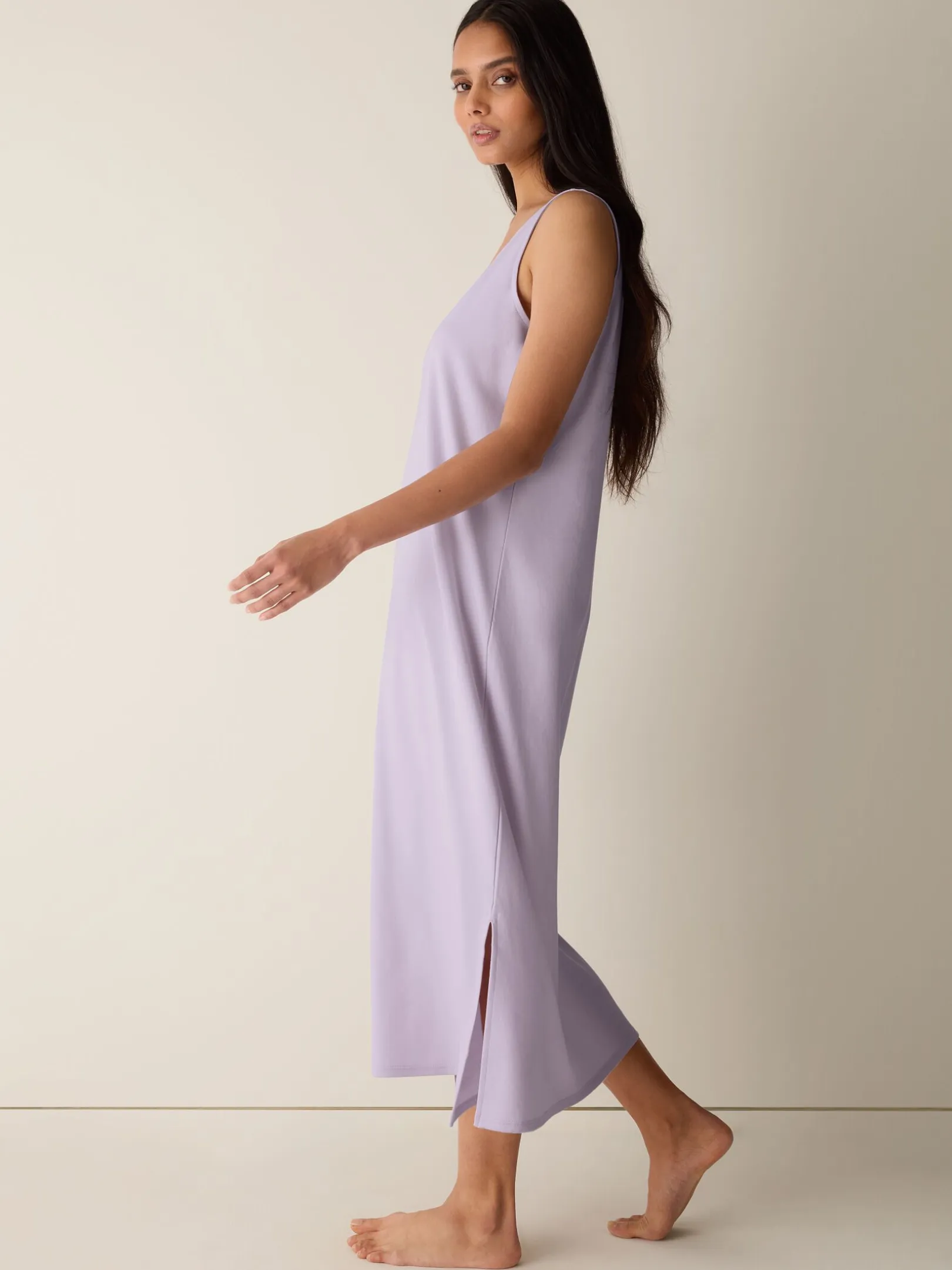 Organic Cotton Interlock Tank Sleep Dress
