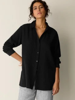 Organic Cotton Lofty Gauze Classic Collar Shirt