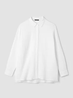 Organic Cotton Lofty Gauze Classic Collar Shirt