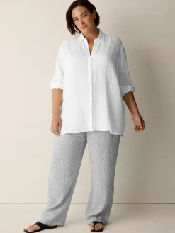 Organic Cotton Lofty Gauze Classic Collar Shirt