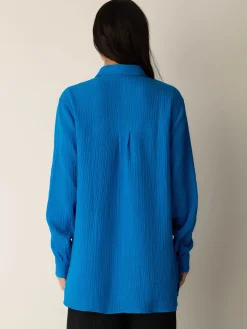 Organic Cotton Lofty Gauze Classic Collar Shirt
