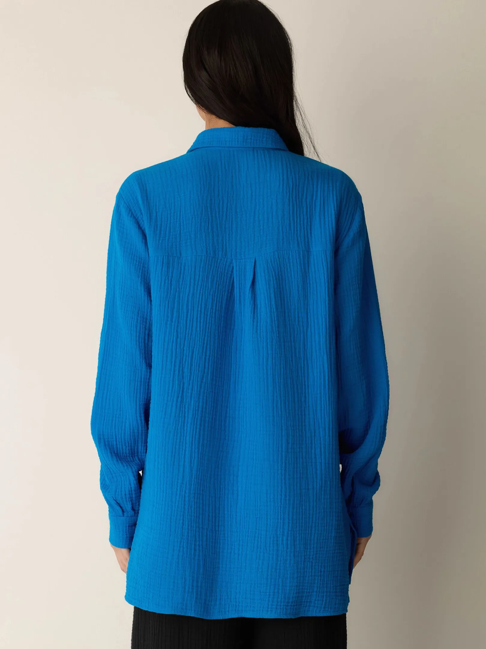Organic Cotton Lofty Gauze Classic Collar Shirt