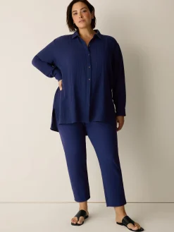 Organic Cotton Lofty Gauze Classic Collar Shirt