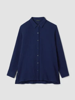 Organic Cotton Lofty Gauze Classic Collar Shirt