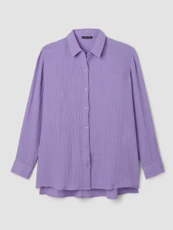 Organic Cotton Lofty Gauze Classic Collar Shirt