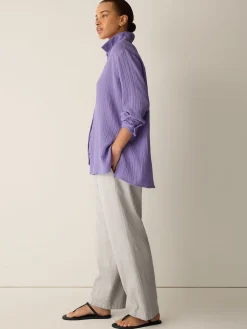 Organic Cotton Lofty Gauze Classic Collar Shirt