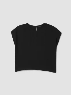 Organic Cotton Lofty Gauze Round Neck Box-Top