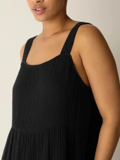Organic Cotton Lofty Gauze Tiered Dress