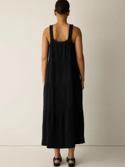 Organic Cotton Lofty Gauze Tiered Dress