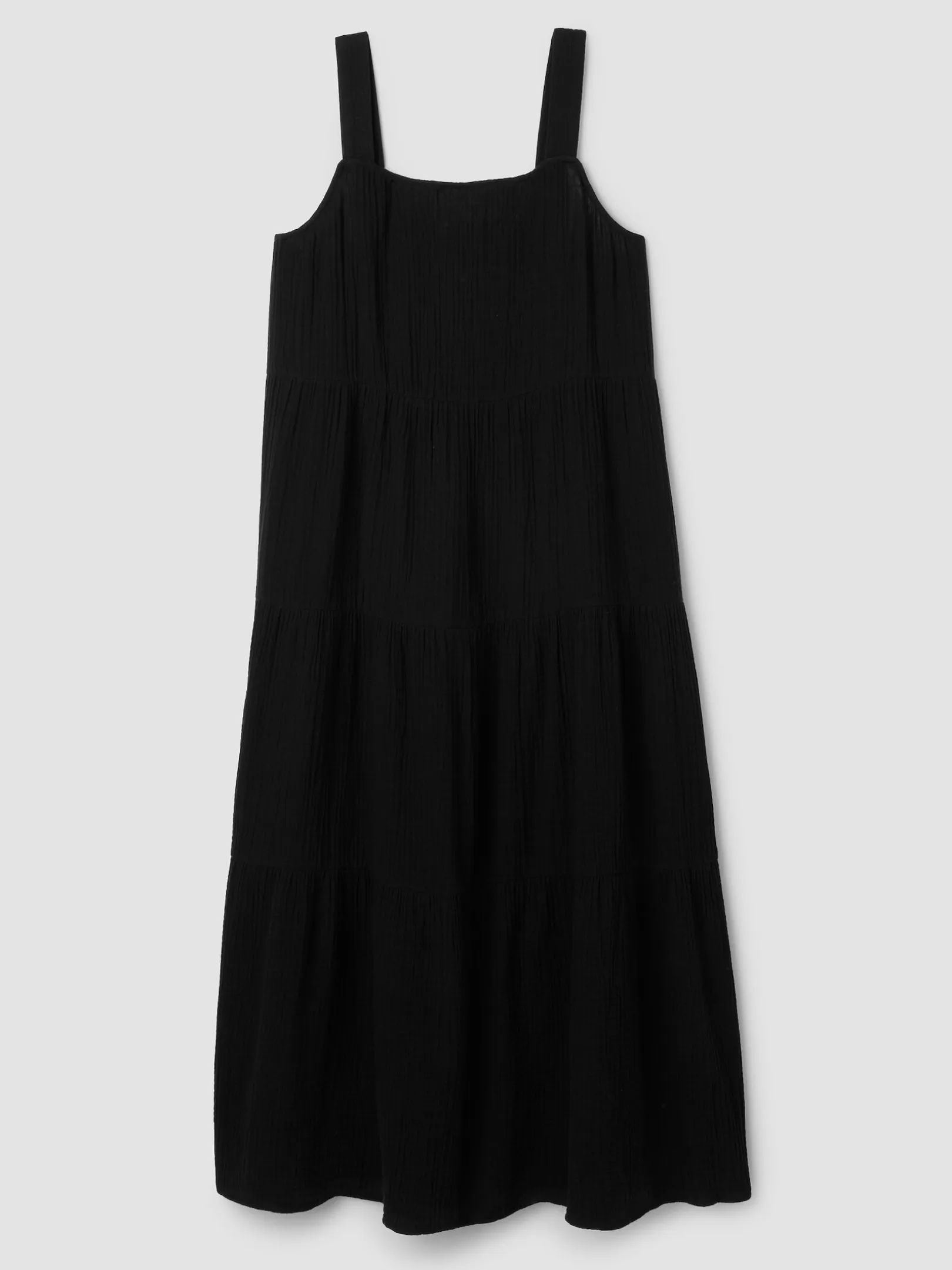 Organic Cotton Lofty Gauze Tiered Dress