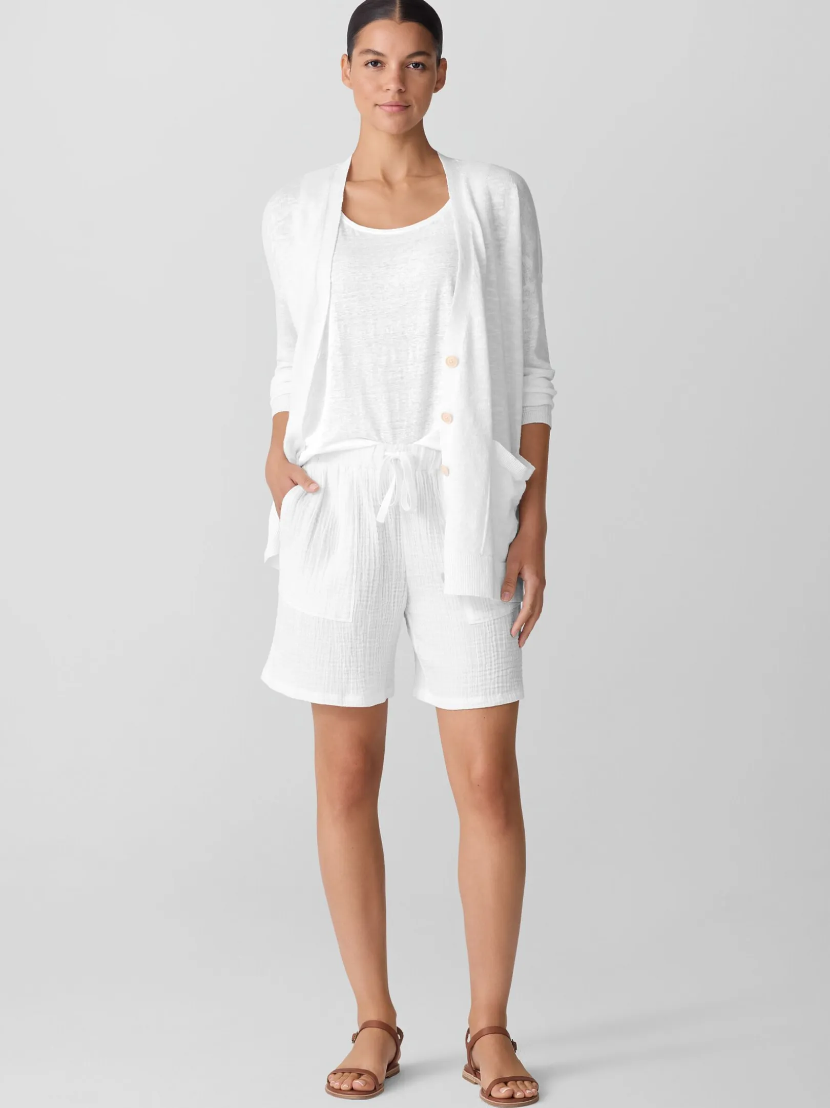 Organic Cotton Lofty GauzeWalking Shorts