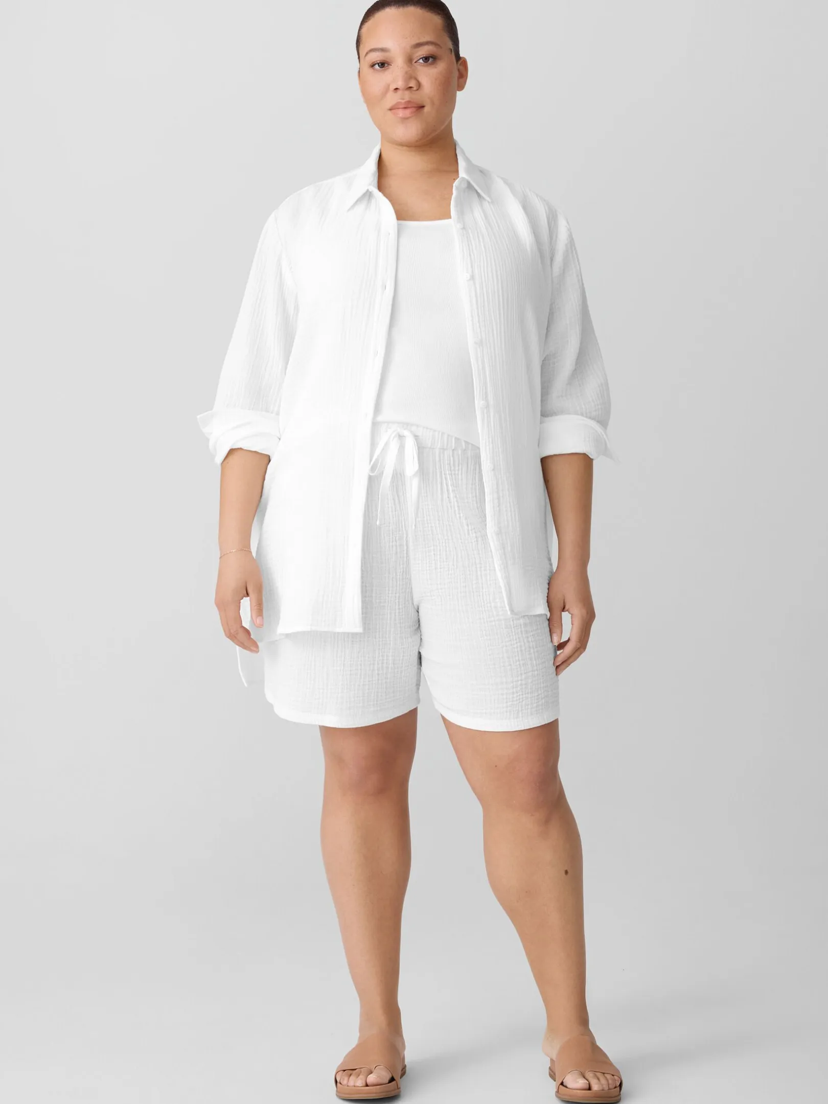 Organic Cotton Lofty GauzeWalking Shorts