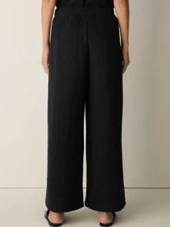 Organic Cotton Lofty Gauze Wide-Leg Pant