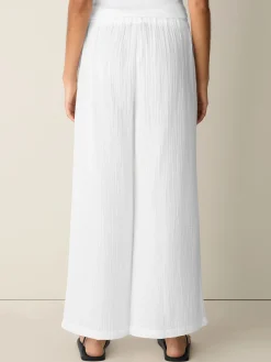 Organic Cotton Lofty Gauze Wide-Leg Pant