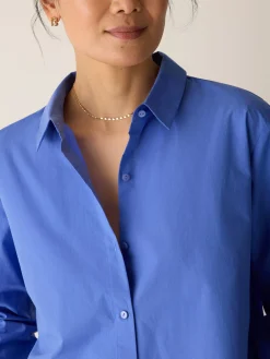 Organic Cotton Poplin Classic Collar Shirt