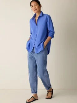 Organic Cotton Poplin Classic Collar Shirt
