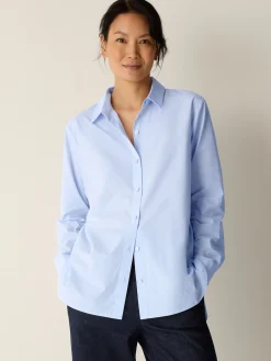 Organic Cotton Poplin Classic Collar Shirt