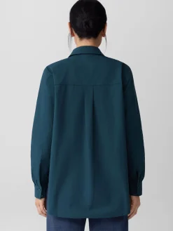 Organic Cotton Poplin Classic Collar Shirt