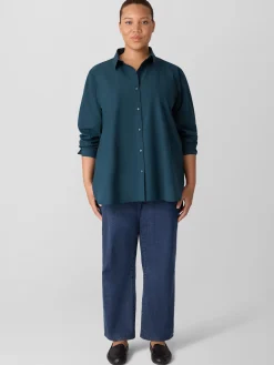 Organic Cotton Poplin Classic Collar Shirt