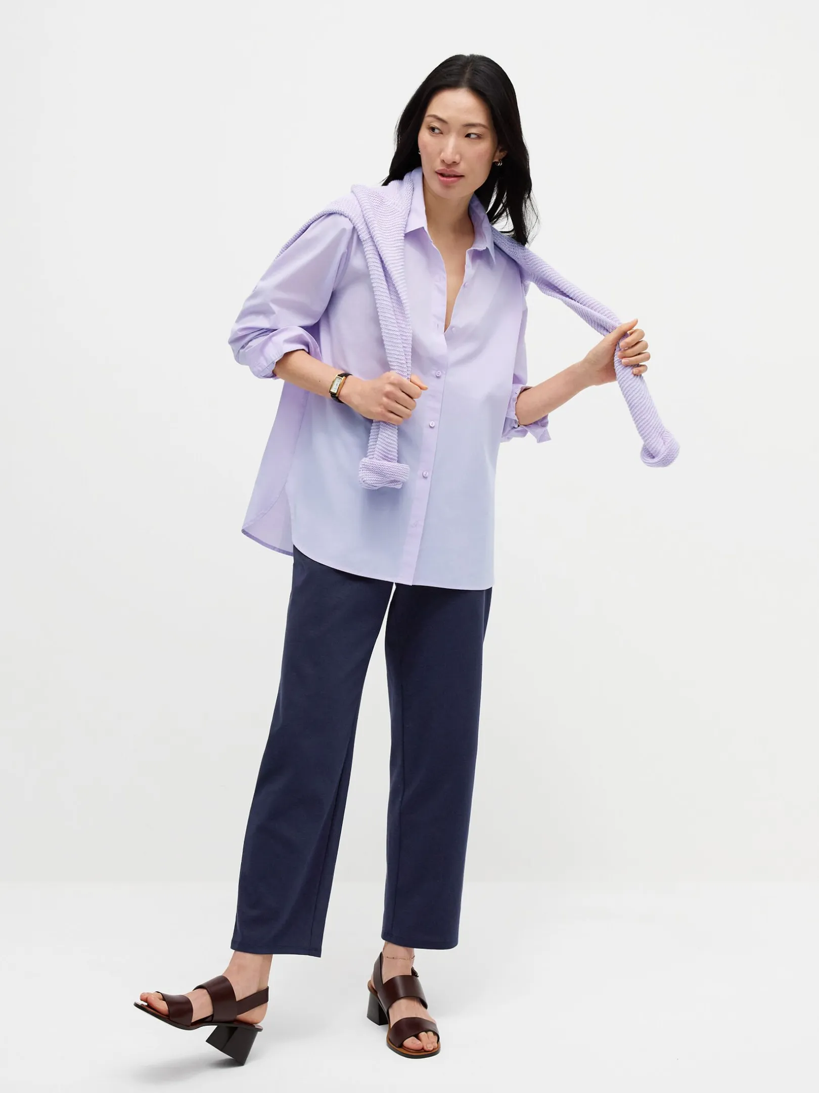 Organic Cotton Poplin Classic Collar Shirt