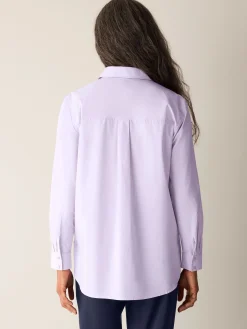 Organic Cotton Poplin Classic Collar Shirt