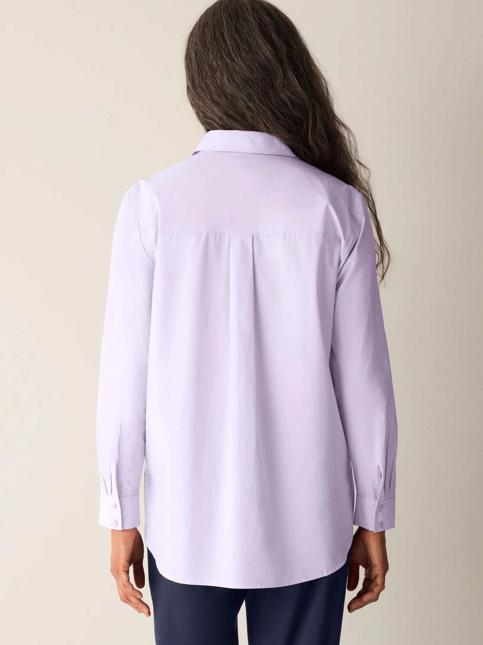 Organic Cotton Poplin Classic Collar Shirt