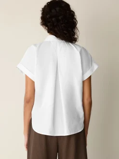 Organic Cotton Poplin Notch Collar Shirt
