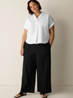 Organic Cotton Poplin Notch Collar Shirt