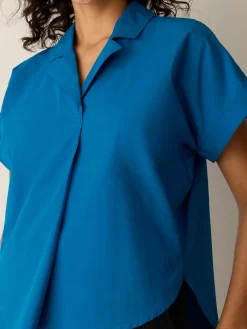 Organic Cotton Poplin Notch Collar Shirt