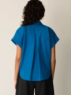 Organic Cotton Poplin Notch Collar Shirt