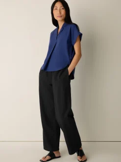 Organic Cotton Poplin Notch Collar Shirt
