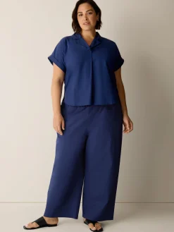 Organic Cotton Poplin Notch Collar Shirt