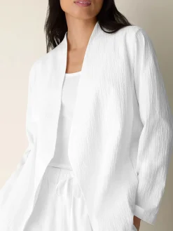 Organic Cotton Pucker Angled Jacket