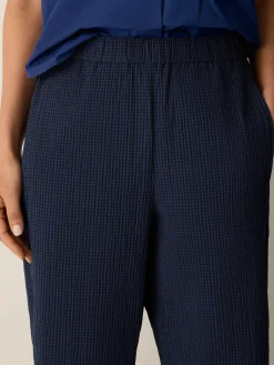 Organic Cotton Pucker Check Lantern Pant