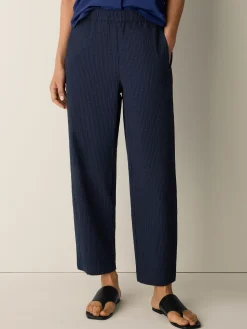 Organic Cotton Pucker Check Lantern Pant