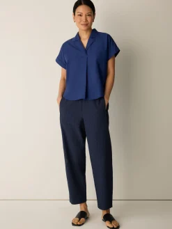 Organic Cotton Pucker Check Lantern Pant