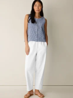 Organic Cotton Pucker Check Vest