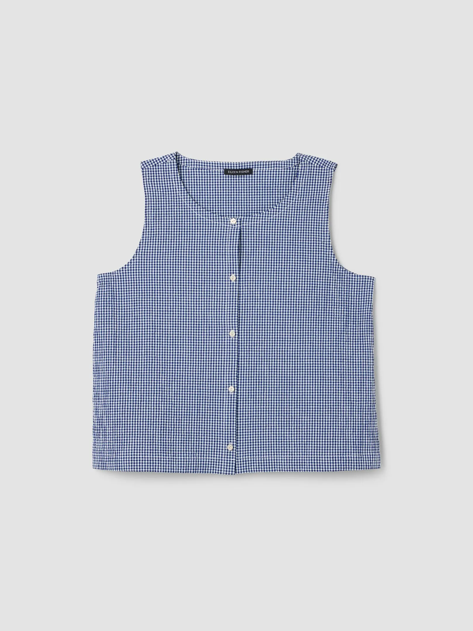 Organic Cotton Pucker Check Vest