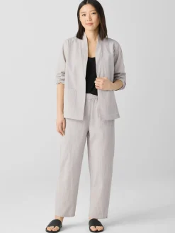 Organic Cotton Pucker High Collar Jacket