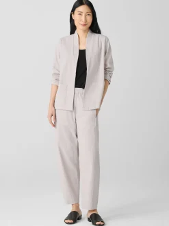 Organic Cotton Pucker High Collar Jacket