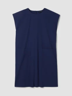 Organic Cotton Pucker Round Neck Dress