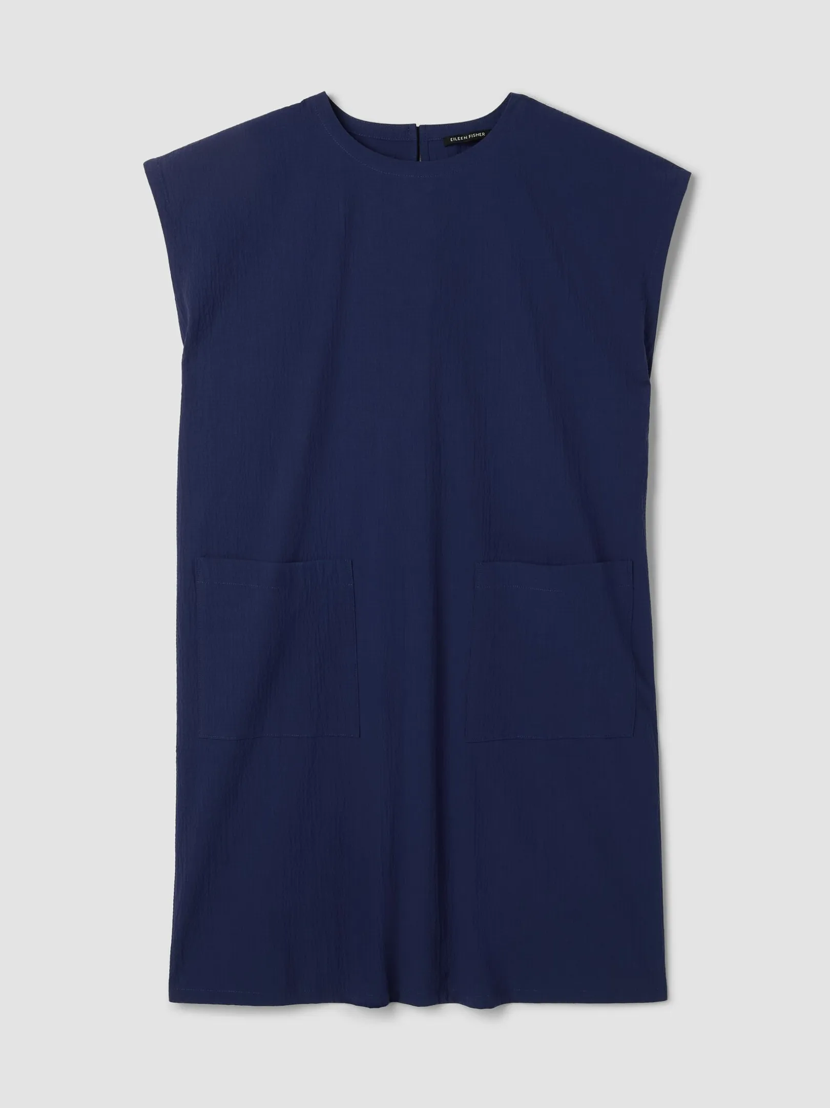 Organic Cotton Pucker Round Neck Dress