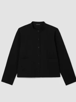 Organic Cotton Pucker Shirt Jacket