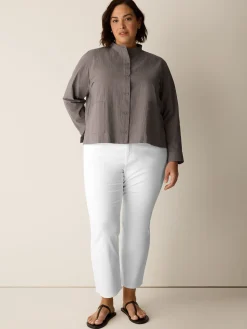 Organic Cotton Pucker Shirt Jacket