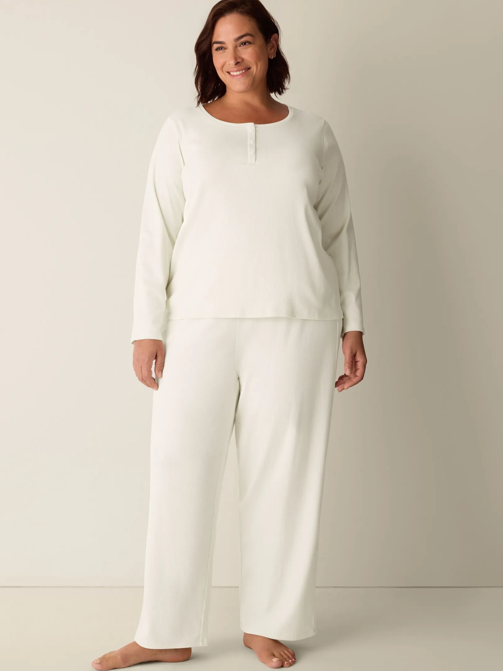Organic Cotton Rib Sleep Set