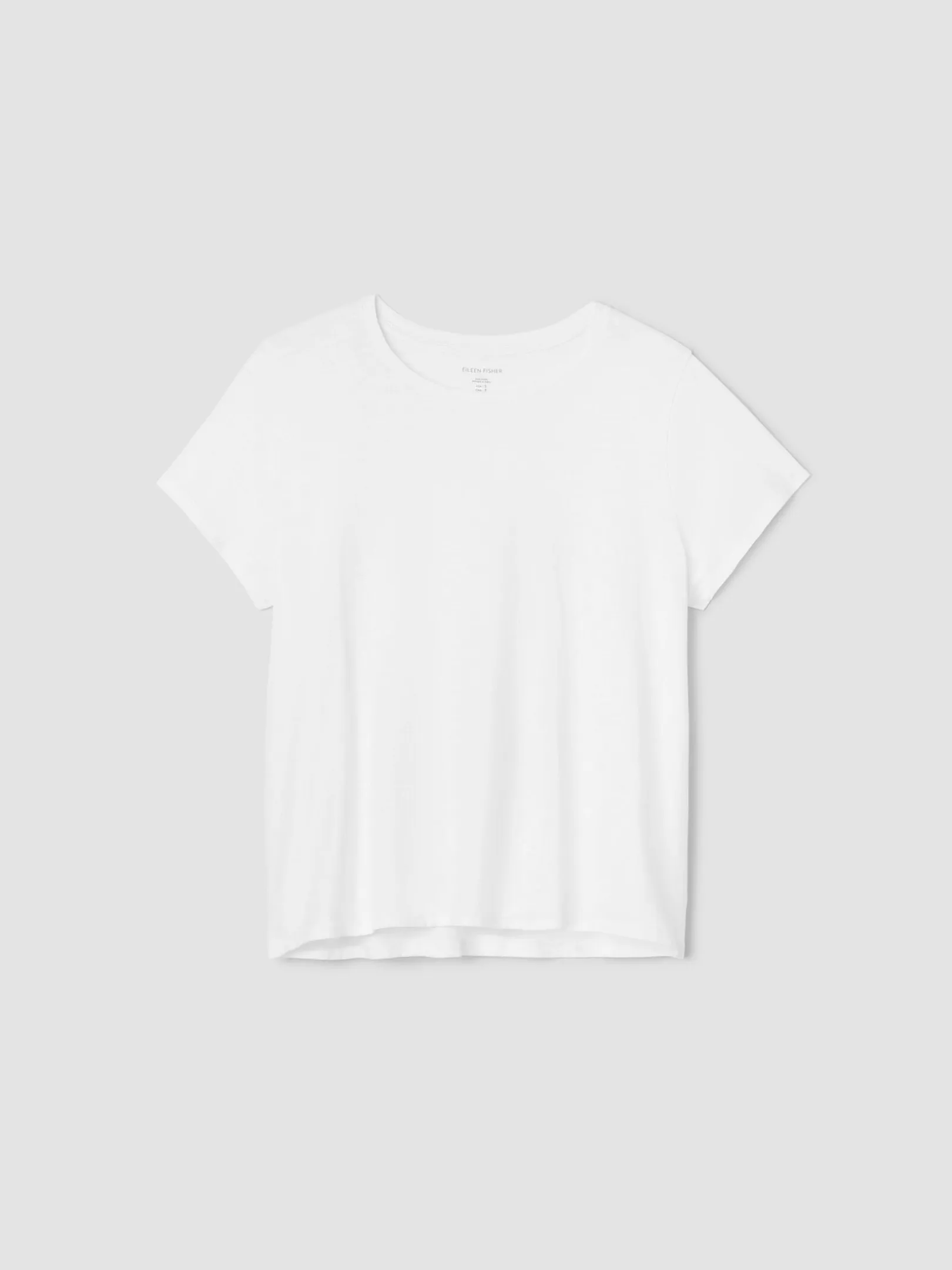 Organic Cotton Slubby Jersey Crew Neck Tee