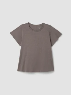 Organic Cotton Slubby Jersey Crew Neck Tee