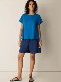 Organic Cotton Slubby Jersey Crew Neck Tee
